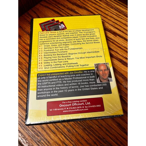 NEW Fast Lane Tennis DVD Joe Dinoffer's Oncourt Offcourt Player Development - Picture 2 of 2